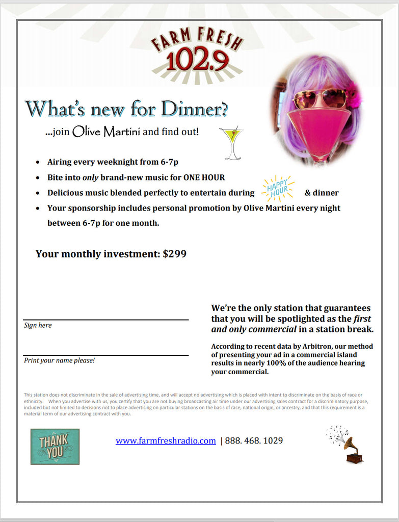 What's New For Dinner? with Olive Martini