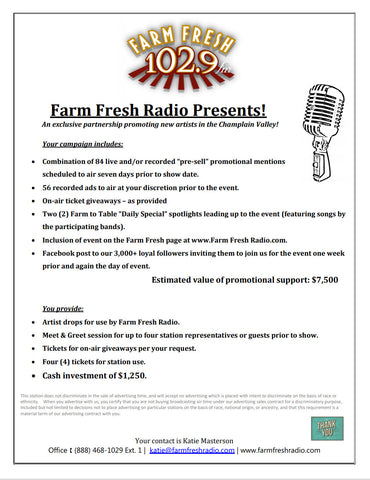 Farm Fresh Radio Presents!