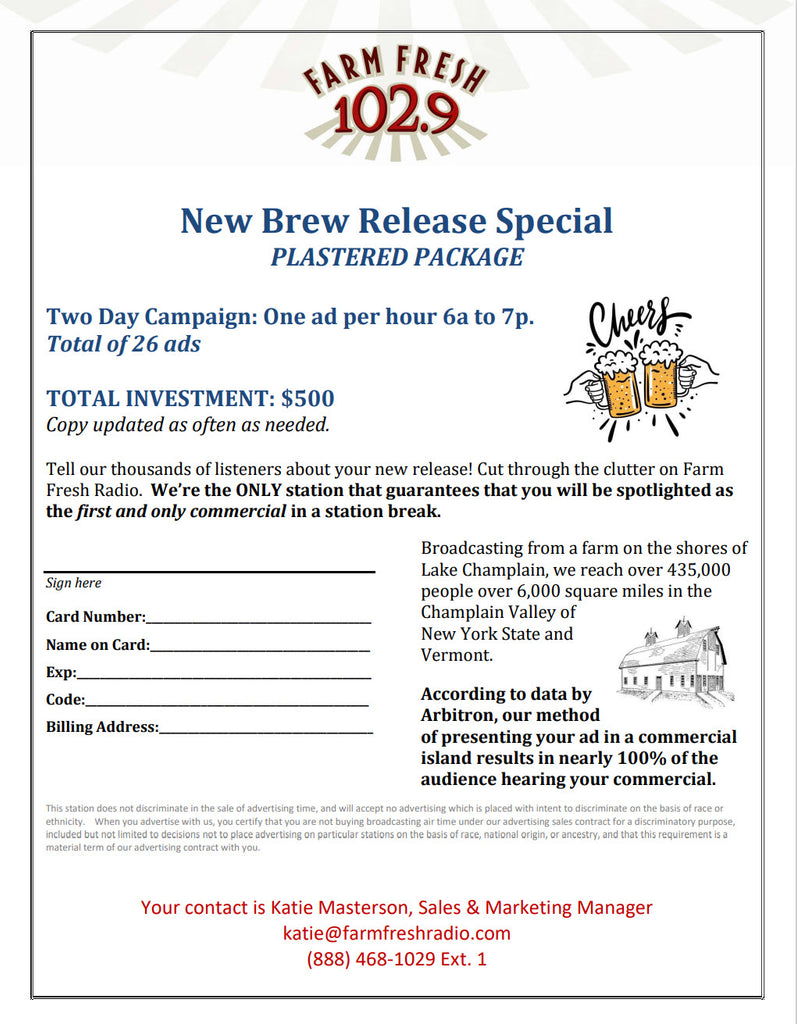New Brew Release - PLASTERED PACKAGE