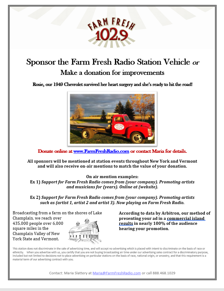 Sponsor Rosie, our 1949 Station Vehicle OR Make a Donation Today!